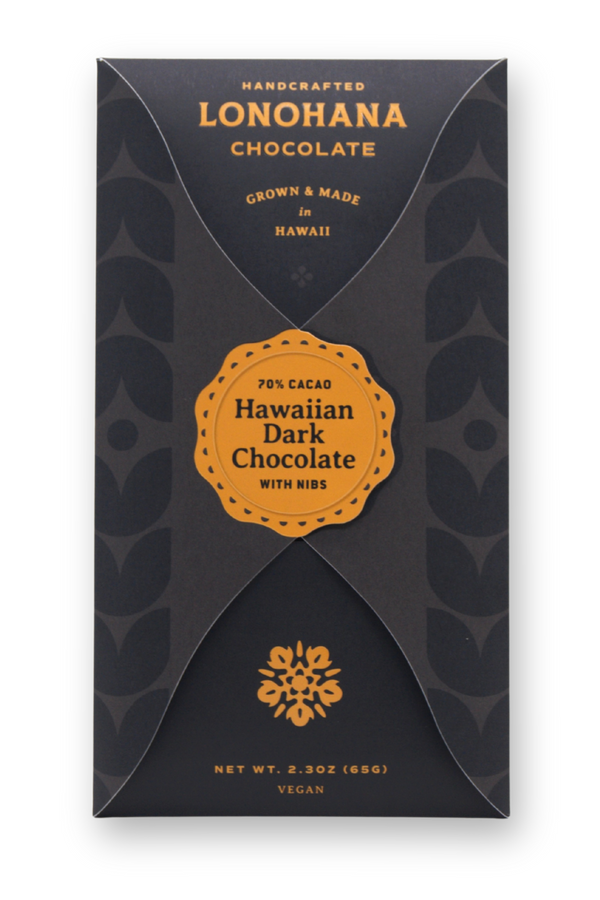 Hawaiian 70% Dark Chocolate with Nibs