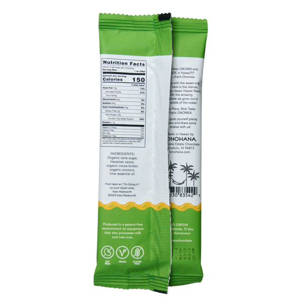ONOMEA - Lime In The Coconut Chocolate Bar