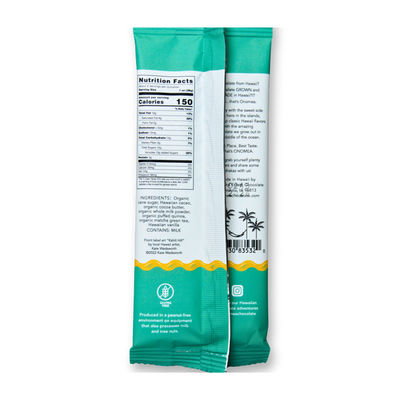 ONOMEA - Matcha Crunch Chocolate Bar
